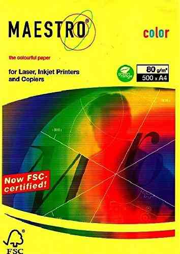 Igepa Maestro Color A4 80g/m² 500 Blatt Neongelb
