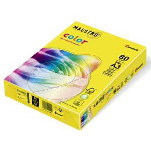 Igepa Maestro Color  A3  80g/m²  500 Blatt/Pack  kanariengelb