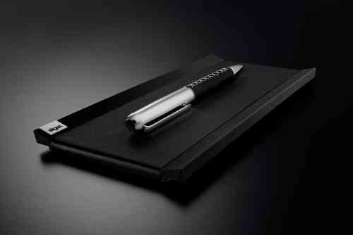 Sigel Stifteschale cintano X Leder schwarz 200x100x11mm
