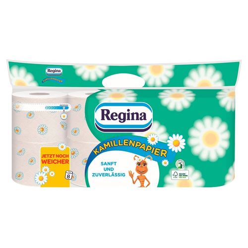 Regina Kamillen-Toilettenpapier 8x150 Bl. 3lag.