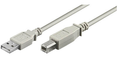 goobay USB 2,0  Anschlußkabel  3,0m  grau