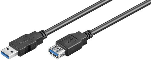 goobay USB 3.0  Verlängerungskabel  1,8m  schwarz