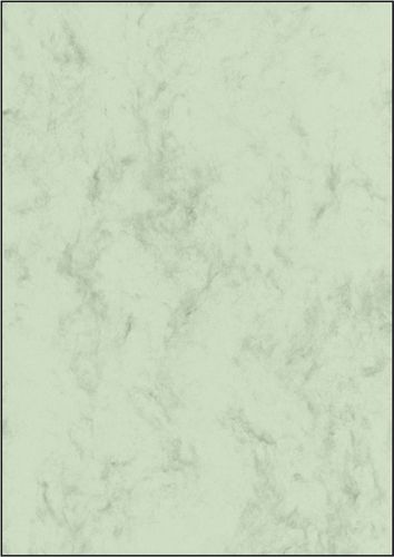 Sigel Design Papier Marmor grün  A4  200g/m²  50 Blatt