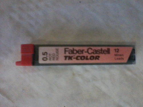 Faber Castell  TK Color Minen rot 0,5 mm  12 Stück/Pack