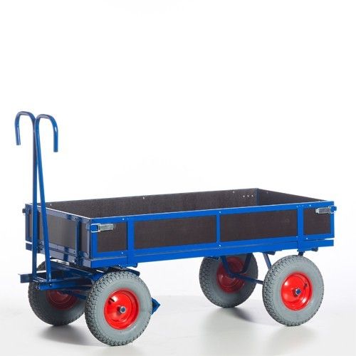 Rollcart  Handpritschenwagen mit Holzbordwänden 1200x740  0,7t  Vollgimmibereifung