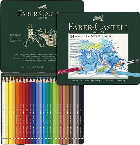 Faber Castell Aquarellstifte Albrecht Dürer  24 Stück/Metall-Etui