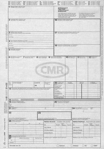 RNK Internationaler Frachtbrief (CMR) für Laserdrucker