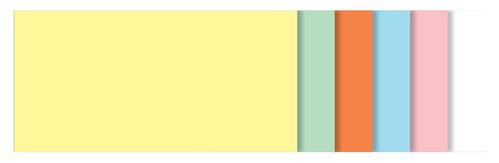 Sigel Moderationskarten 6 Farben rechteckig   250Stück/Pack