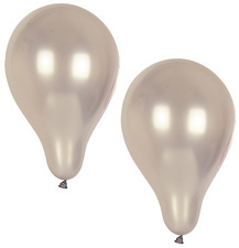 Papstar Luftballone silber  10Stück/Pack