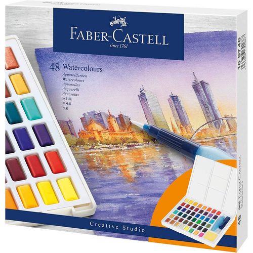 Faber Castel Studio Aquarellmalfarben 48er Etui