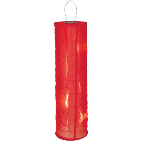 Harms Solar Lampion  lang rot  (8LED weiss)